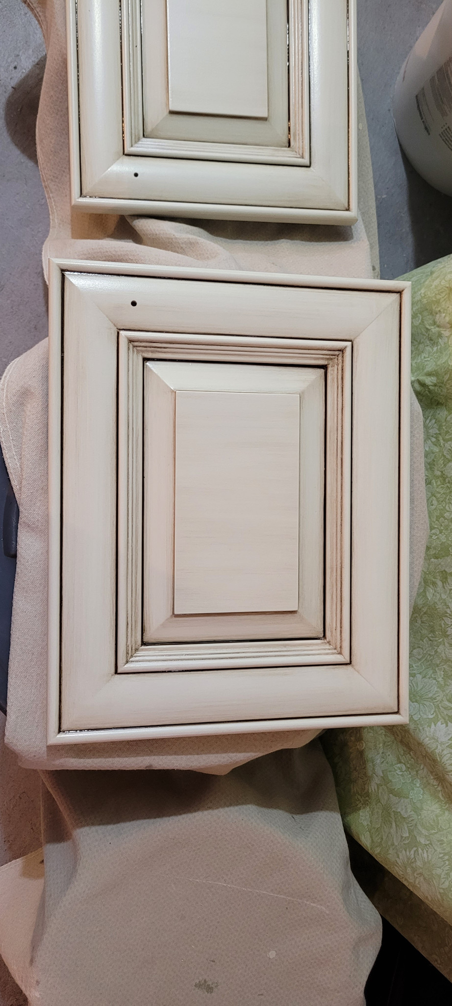 Glazed cabinet door detail