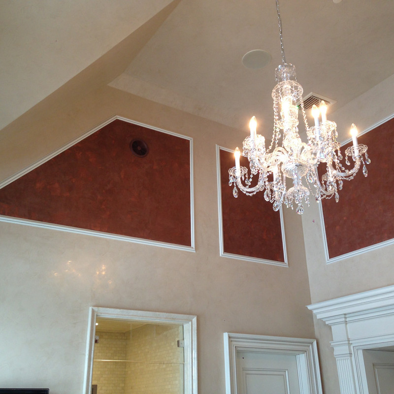 Decorative ceiling and specialty finish